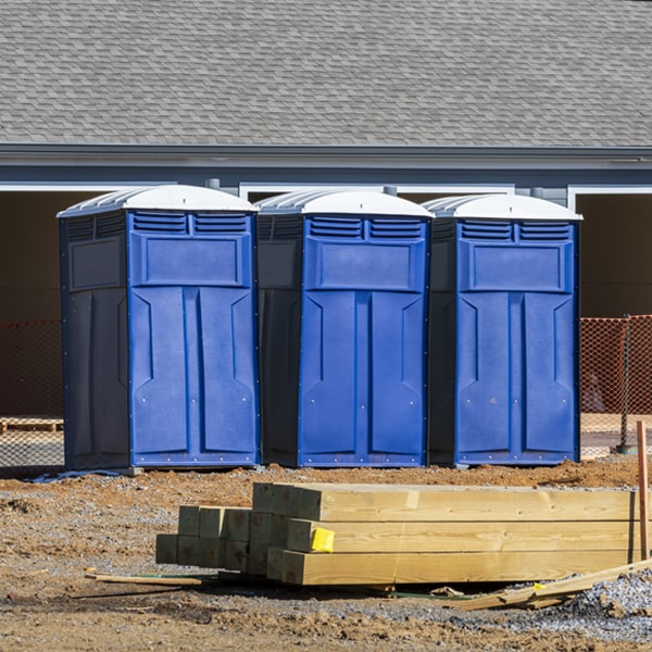 how can i report damages or issues with the portable toilets during my rental period in Acme